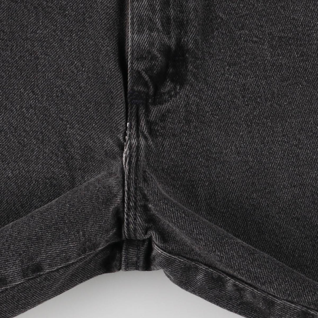 Wrangler Black Denim Shorts, Shorts, Men's, W34 cotton black type Vintage Second Hand