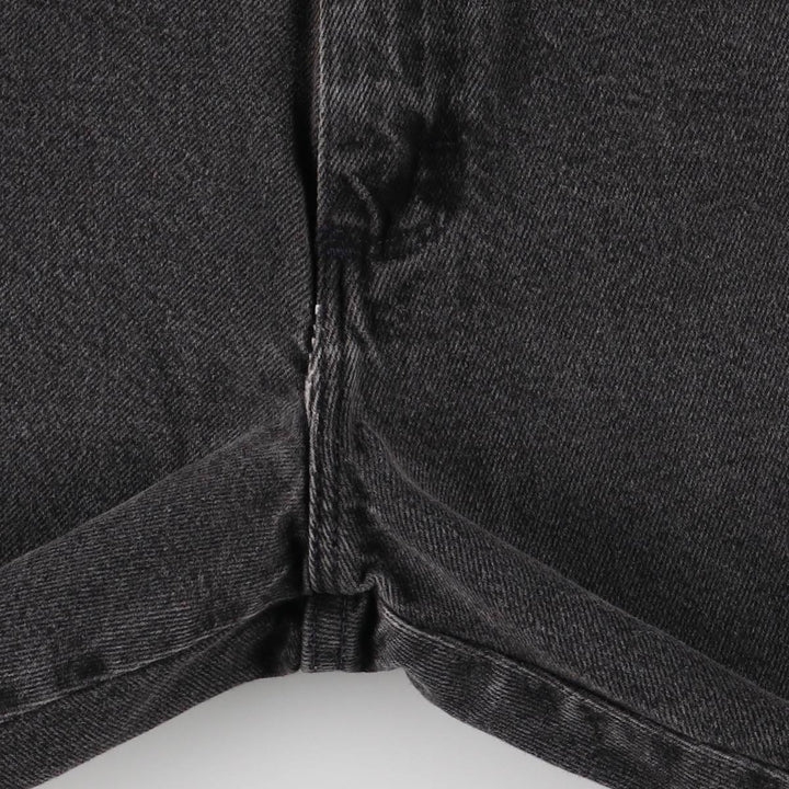 Wrangler Black Denim Shorts, Shorts, Men's, W34 cotton black type Vintage Second Hand