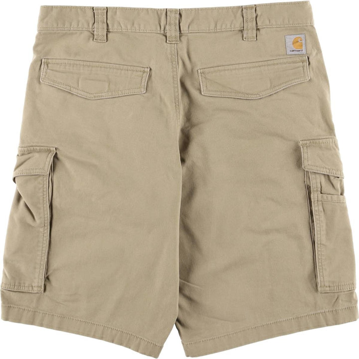 Carhartt Relaxed Fit Duck Cargo Shorts, Men's, W36 cotton Beige type Vintage Second Hand