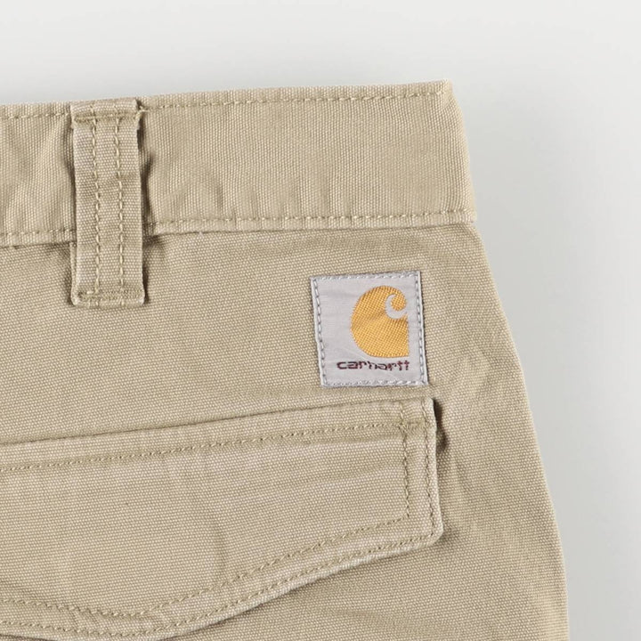 Carhartt Relaxed Fit Duck Cargo Shorts, Men's, W36 cotton Beige type Vintage Second Hand