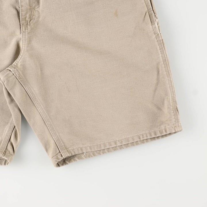2000'S Carhartt duck work shorts, men's size W37 cotton Beige type Vintage Second Hand