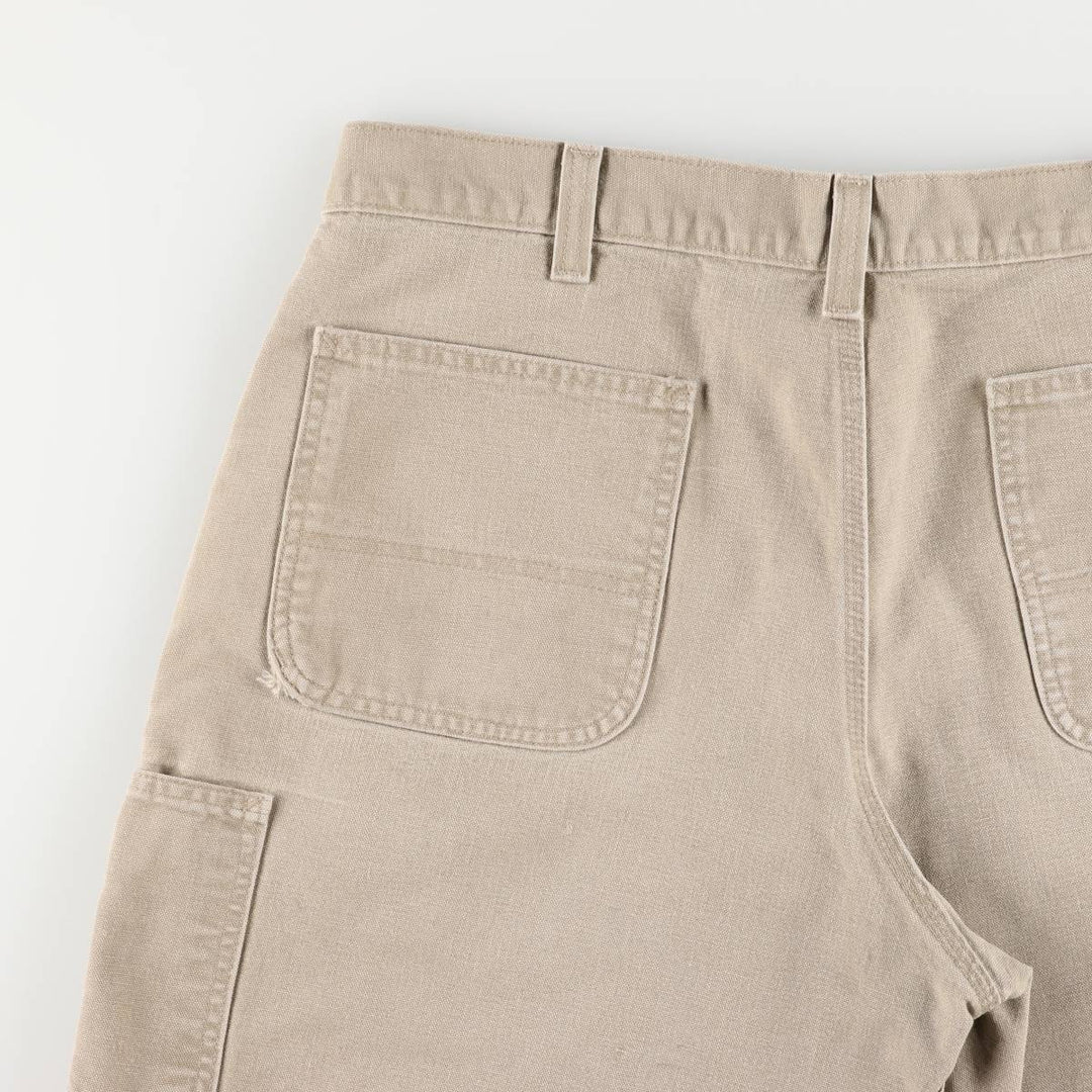 2000'S Carhartt duck work shorts, men's size W37 cotton Beige type Vintage Second Hand