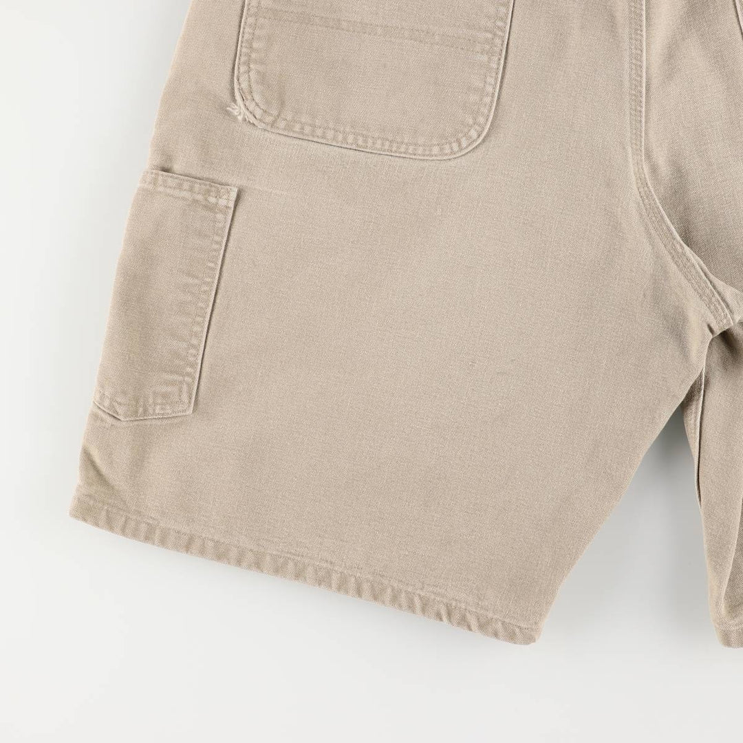 2000'S Carhartt duck work shorts, men's size W37 cotton Beige type Vintage Second Hand