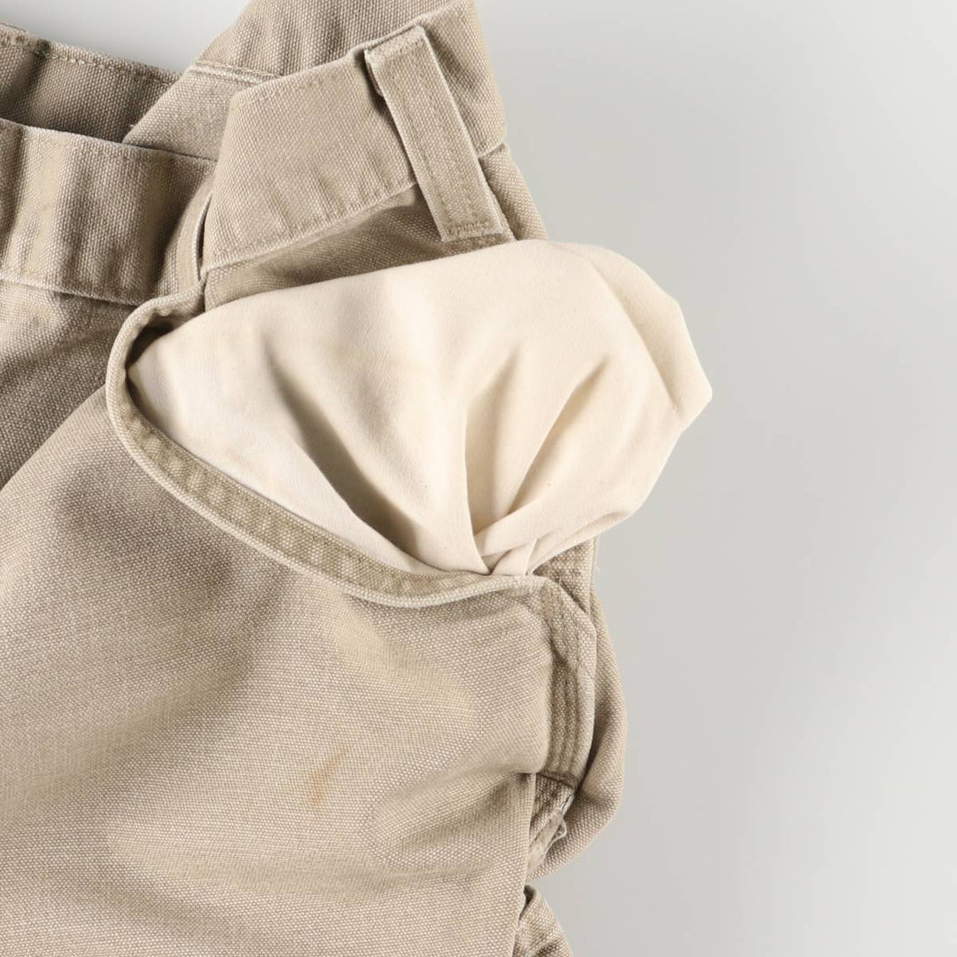 2000'S Carhartt duck work shorts, men's size W37 cotton Beige type Vintage Second Hand