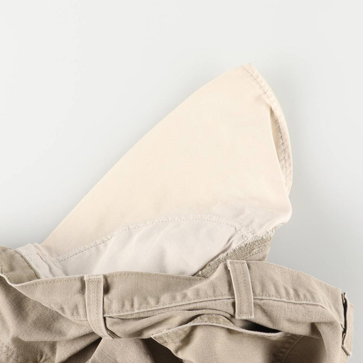 2000'S Carhartt duck work shorts, men's size W37 cotton Beige type Vintage Second Hand