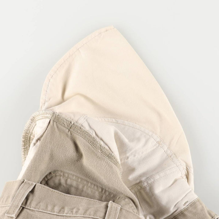 2000'S Carhartt duck work shorts, men's size W37 cotton Beige type Vintage Second Hand