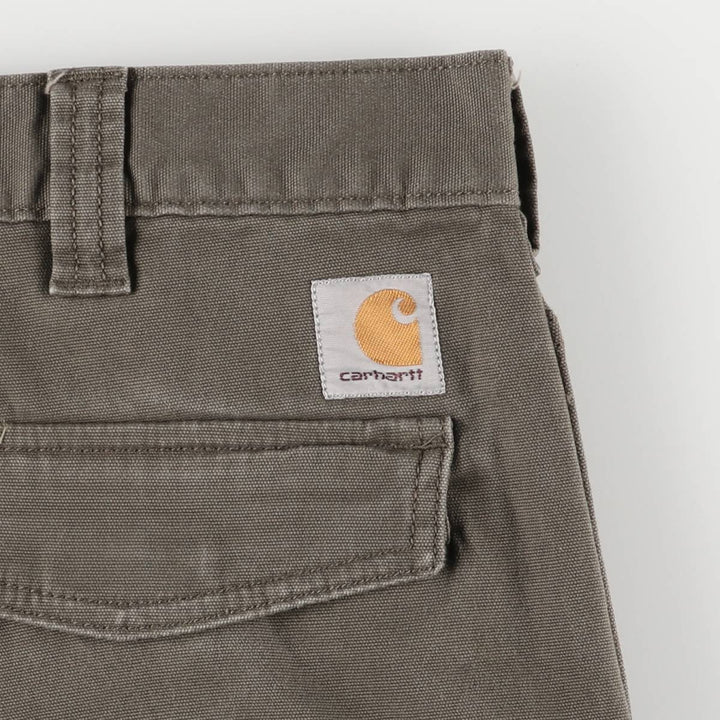 Carhartt Relaxed Fit Cargo Shorts, Half Pants, Men's, W37 equivalent cotton Khaki type Vintage Second Hand
