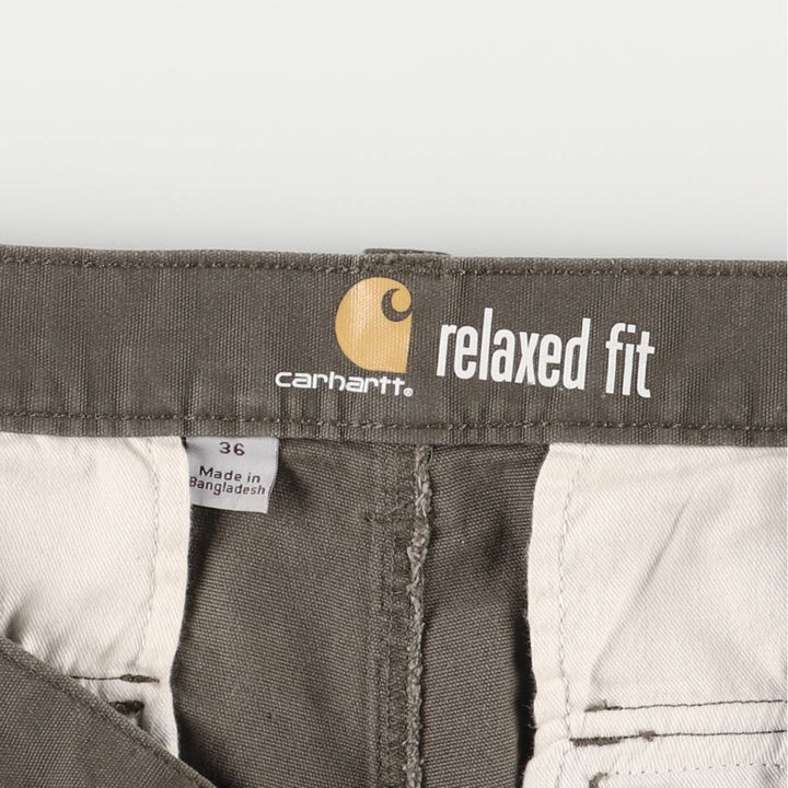 Carhartt Relaxed Fit Cargo Shorts, Half Pants, Men's, W37 equivalent cotton Khaki type Vintage Second Hand