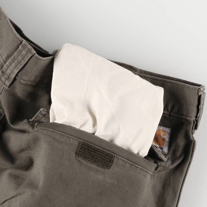 Carhartt Relaxed Fit Cargo Shorts, Half Pants, Men's, W37 equivalent cotton Khaki type Vintage Second Hand