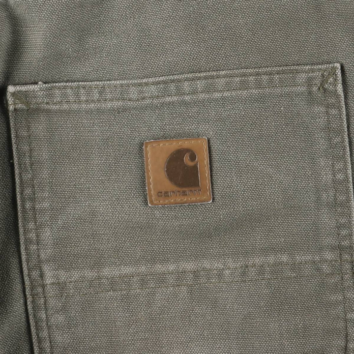 2000'S Carhartt Original Fit Duck Painter Shorts, Men's Size W31 cotton Khaki type Vintage Second Hand