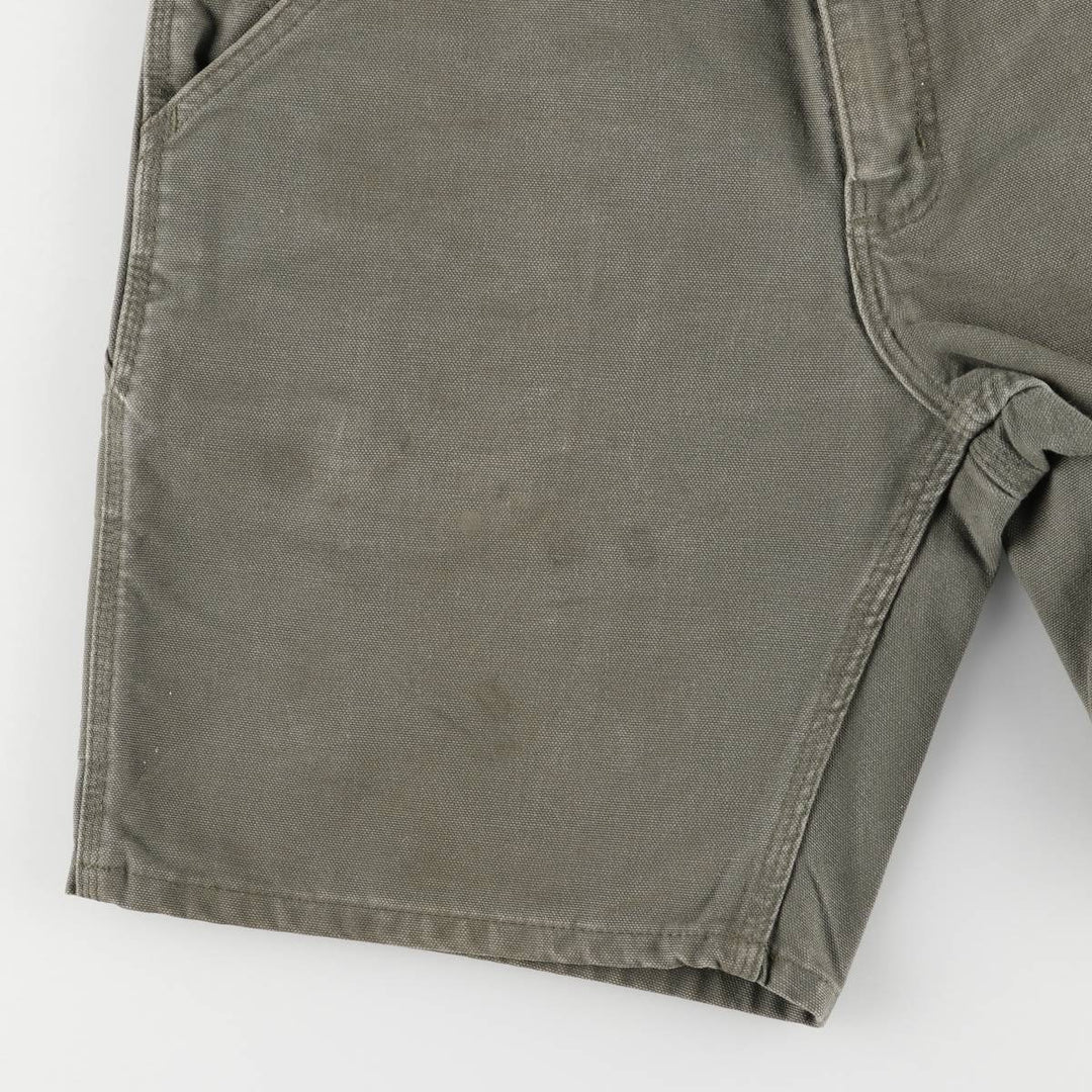 2000'S Carhartt Original Fit Duck Painter Shorts, Men's Size W31 cotton Khaki type Vintage Second Hand