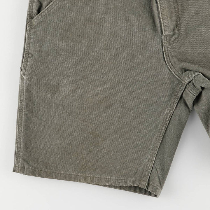2000'S Carhartt Original Fit Duck Painter Shorts, Men's Size W31 cotton Khaki type Vintage Second Hand