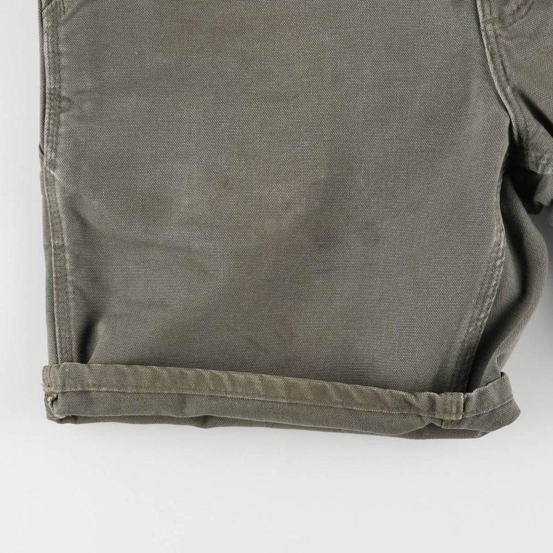 2000'S Carhartt Original Fit Duck Painter Shorts, Men's Size W31 cotton Khaki type Vintage Second Hand