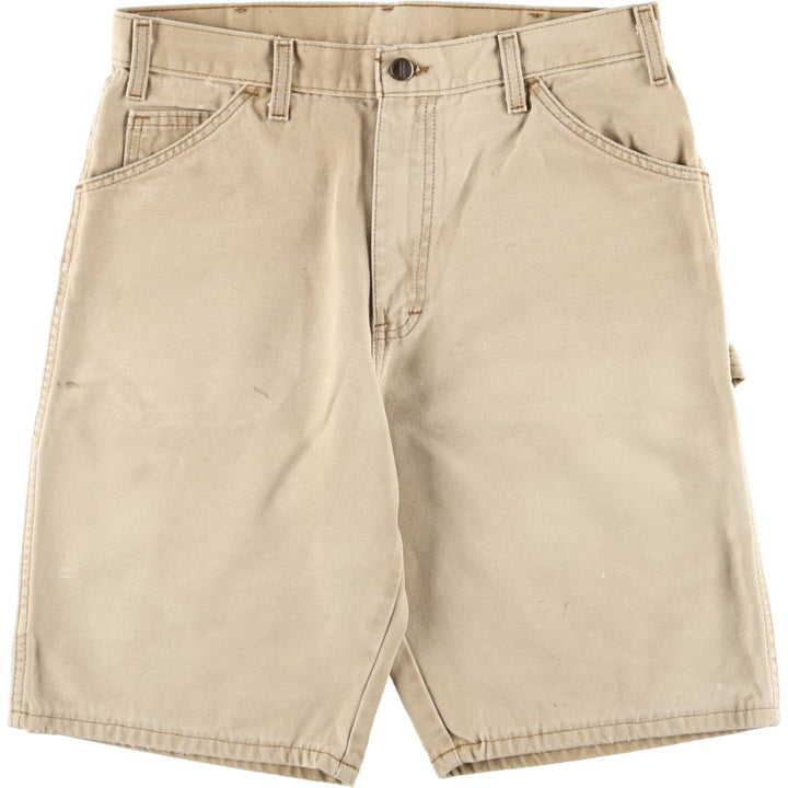 Dickies Relaxed Fit Duck Painter Shorts, Men's Size W33 cotton Beige type Vintage Second Hand