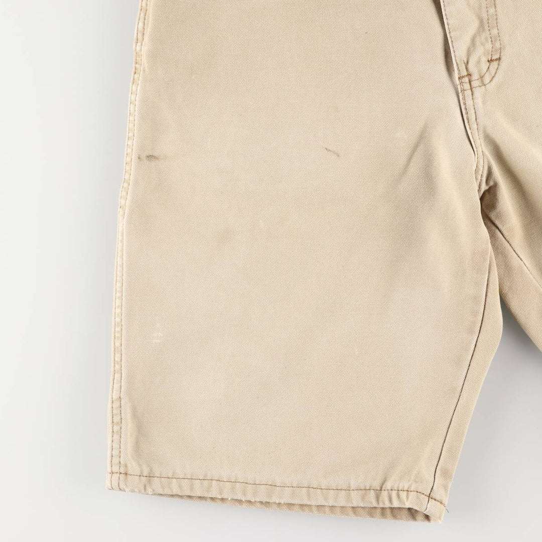 Dickies Relaxed Fit Duck Painter Shorts, Men's Size W33 cotton Beige type Vintage Second Hand