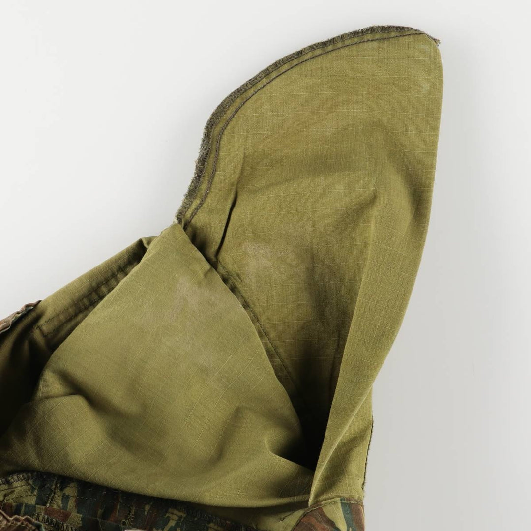Greek Army Camouflage Pattern Lizard Camo Ripstop Military Cargo Pants S Men's W32 equivalent polyester Khaki type Vintage Second Hand