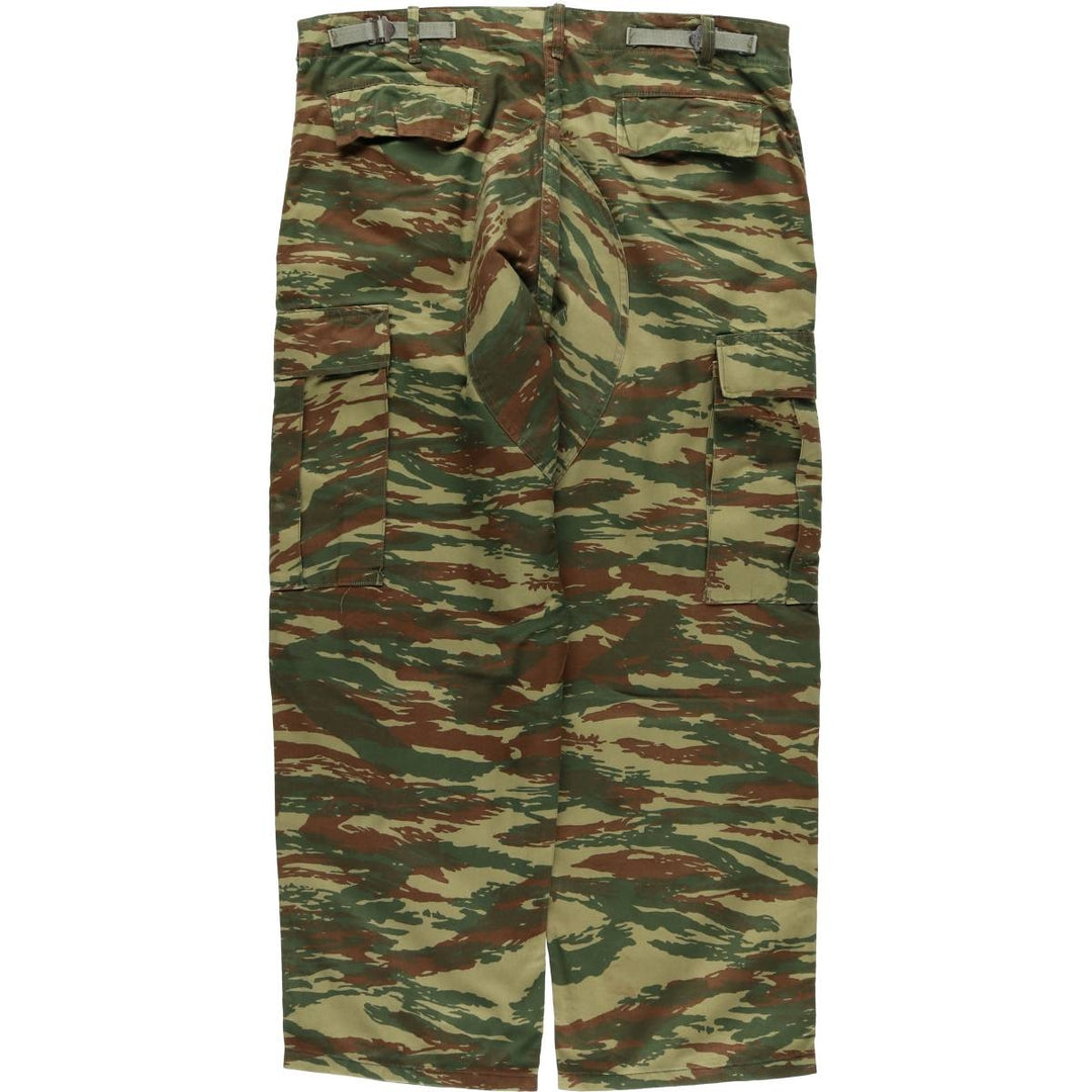 Greek Army Camouflage Pattern Lizard Camo Military Cargo Pants Men's W37 unclear Khaki type Vintage Second Hand