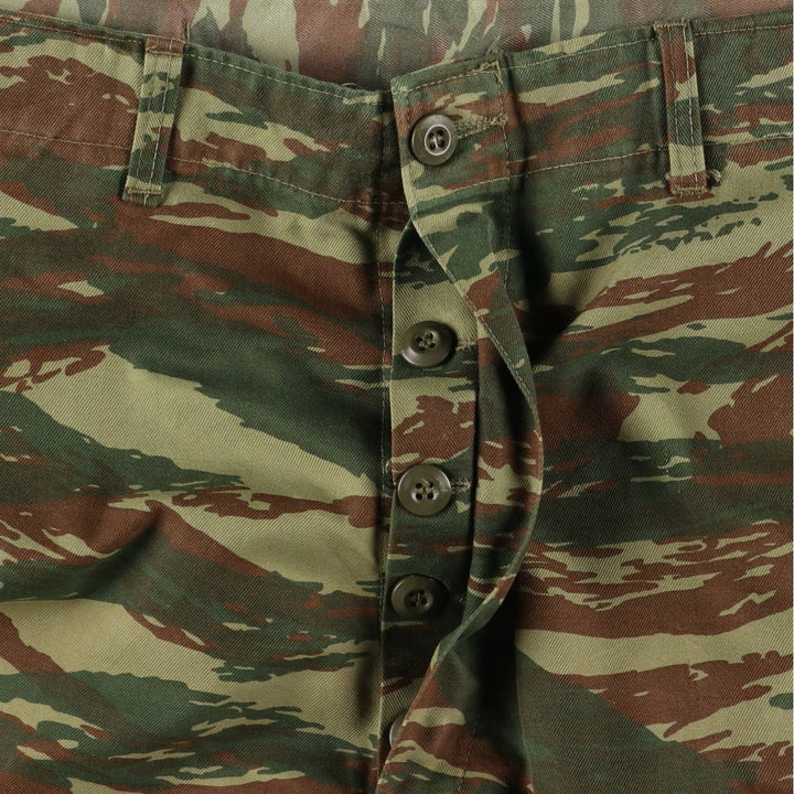 Greek Army Camouflage Pattern Lizard Camo Military Cargo Pants Men's W37 unclear Khaki type Vintage Second Hand