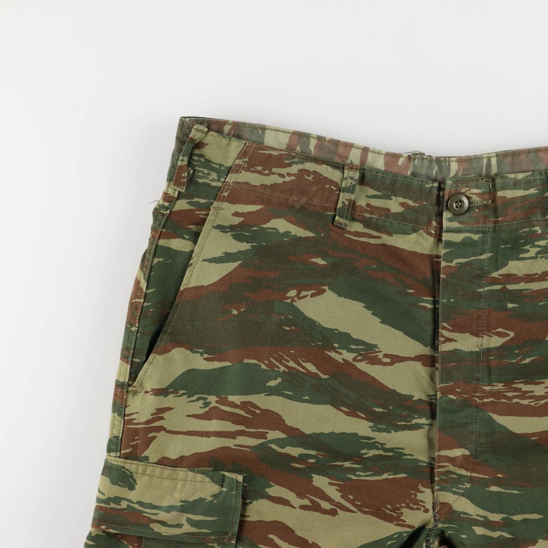 Greek Army Camouflage Pattern Lizard Camo Military Cargo Pants Men's W37 unclear Khaki type Vintage Second Hand