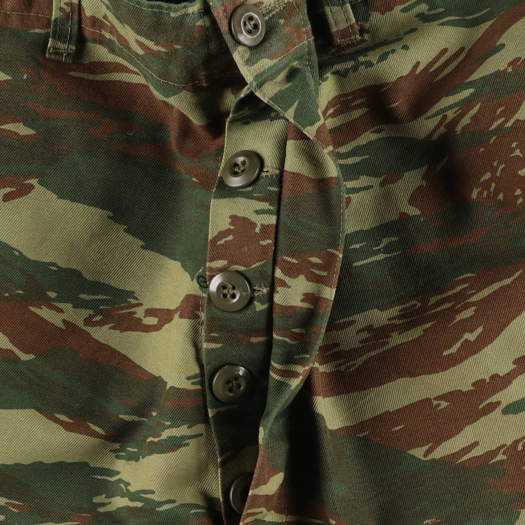 Greek Army Camouflage Pattern Lizard Camo Military Cargo Pants Men's W37 unclear Khaki type Vintage Second Hand