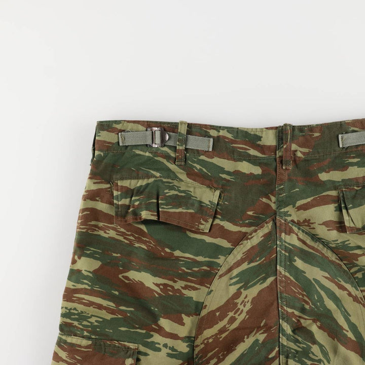 Greek Army Camouflage Pattern Lizard Camo Military Cargo Pants Men's W37 unclear Khaki type Vintage Second Hand