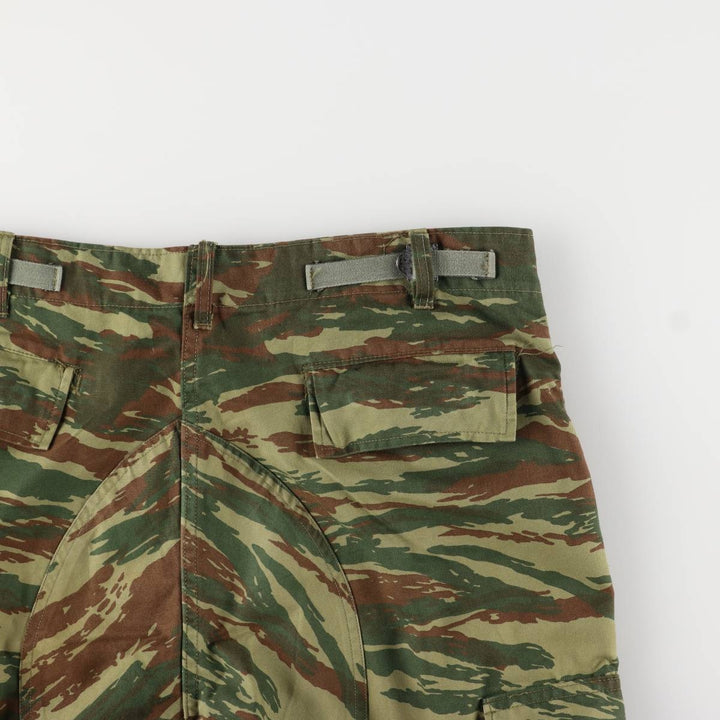 Greek Army Camouflage Pattern Lizard Camo Military Cargo Pants Men's W37 unclear Khaki type Vintage Second Hand