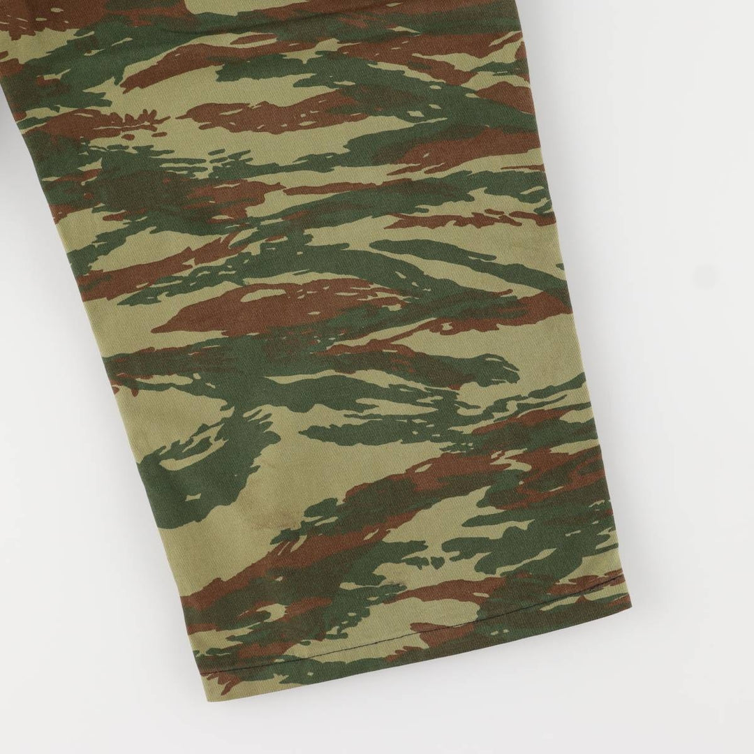 Greek Army Camouflage Pattern Lizard Camo Military Cargo Pants Men's W37 unclear Khaki type Vintage Second Hand