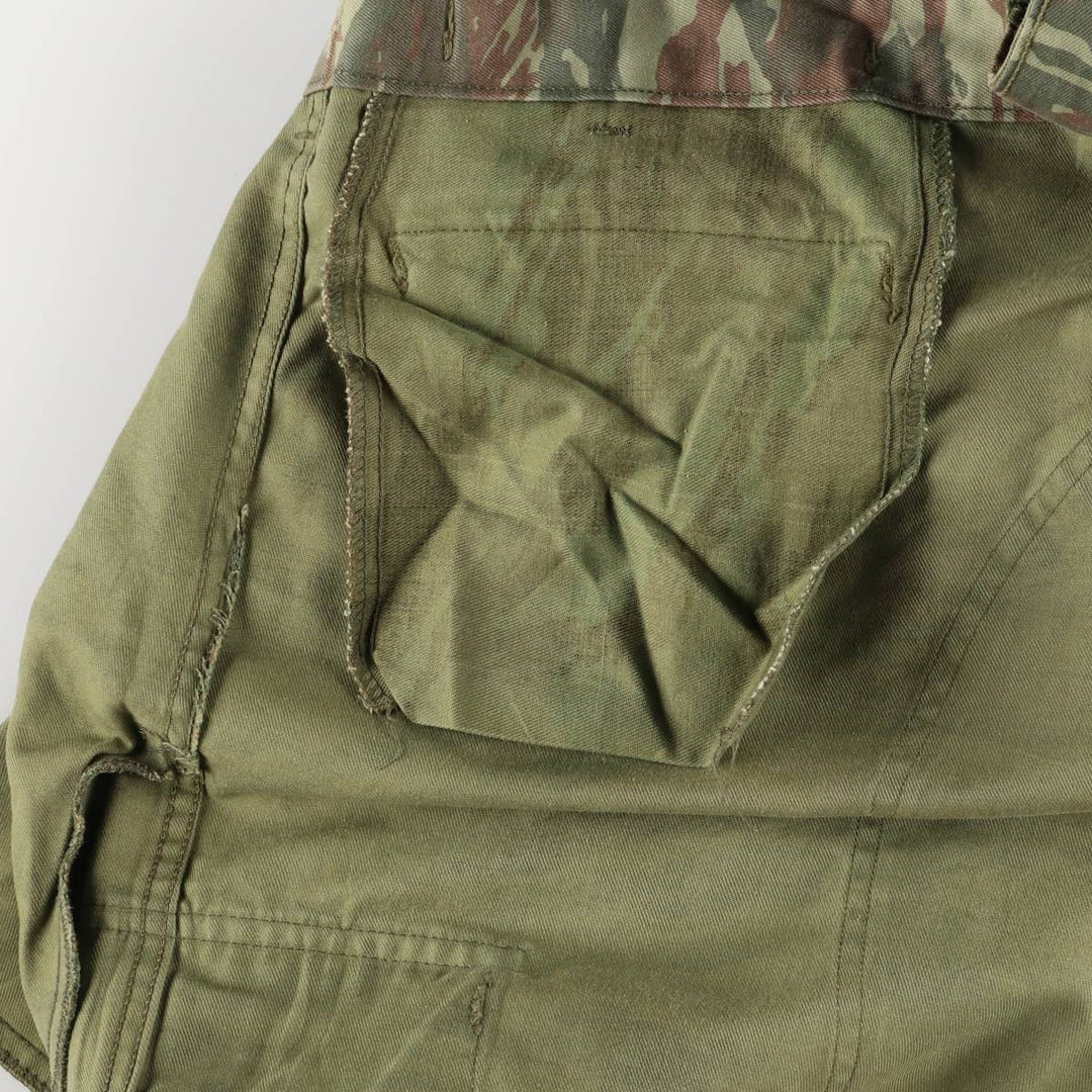 Greek Army Camouflage Pattern Lizard Camo Military Cargo Pants Men's W37 unclear Khaki type Vintage Second Hand