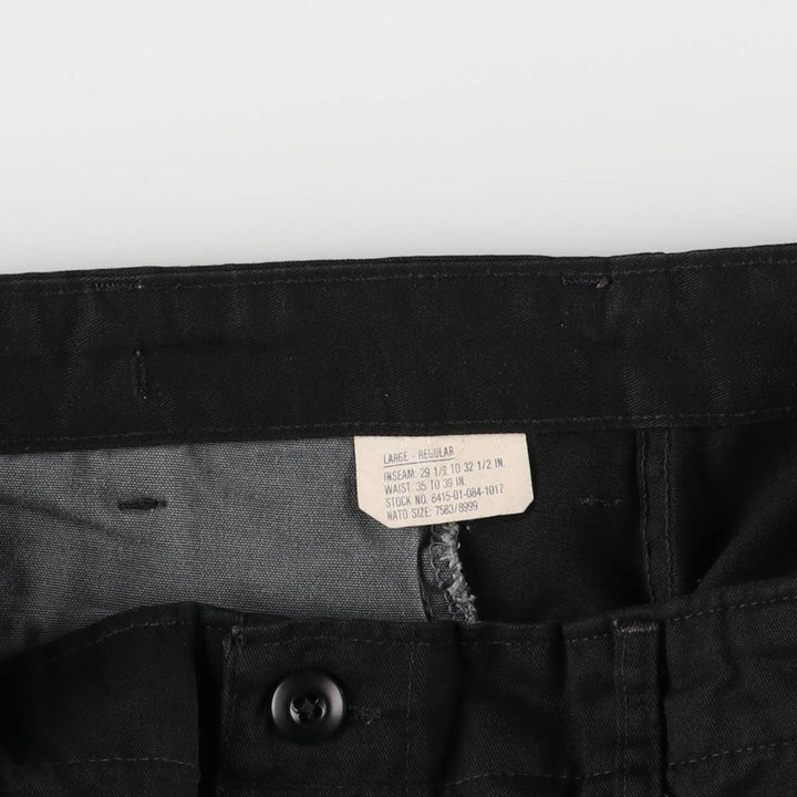 CAMO Distributors Military Cargo Pants, Made in USA, Men's, Size W37 cotton black type Vintage Second Hand