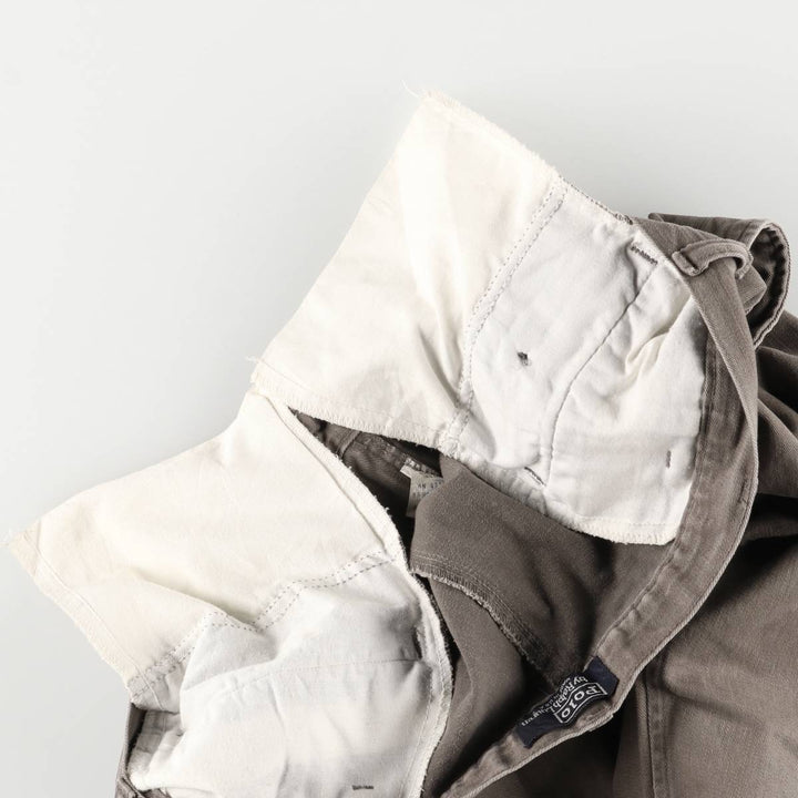 90'S Ralph Lauren POLO by Ralph Lauren Two-pleat Chino Pants Made in USA Men's W35 Vintage cotton brown type Vintage Second Hand
