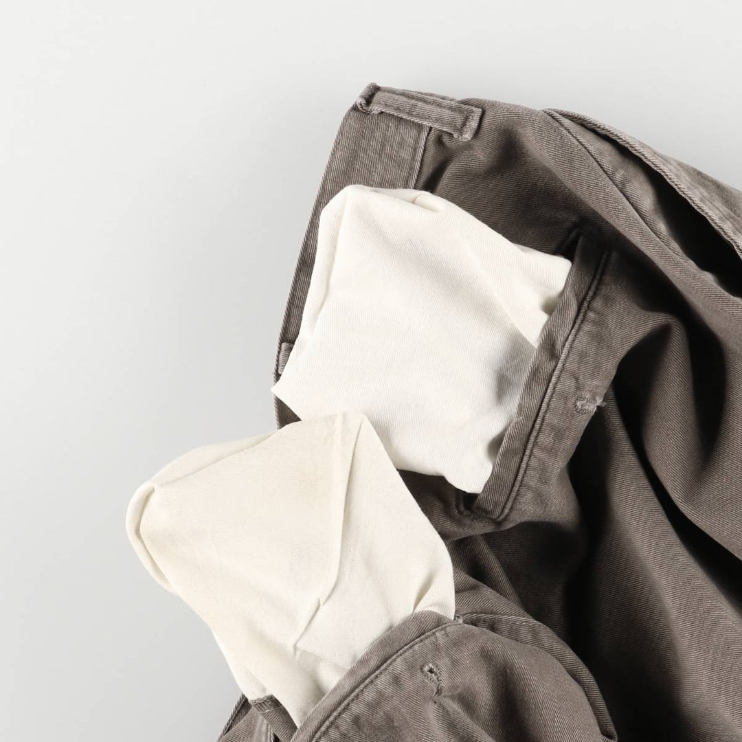 90'S Ralph Lauren POLO by Ralph Lauren Two-pleat Chino Pants Made in USA Men's W35 Vintage cotton brown type Vintage Second Hand