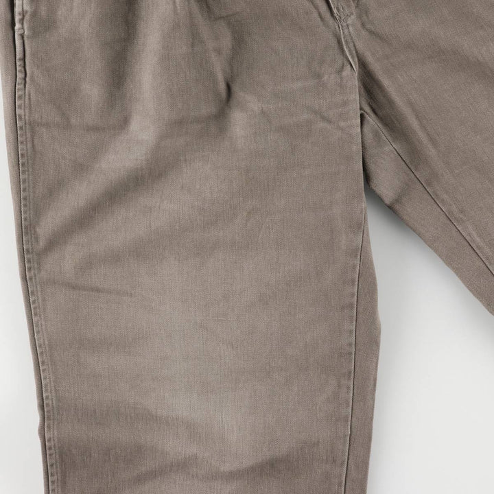 90'S Ralph Lauren POLO by Ralph Lauren Two-pleat Chino Pants Made in USA Men's W35 Vintage cotton brown type Vintage Second Hand