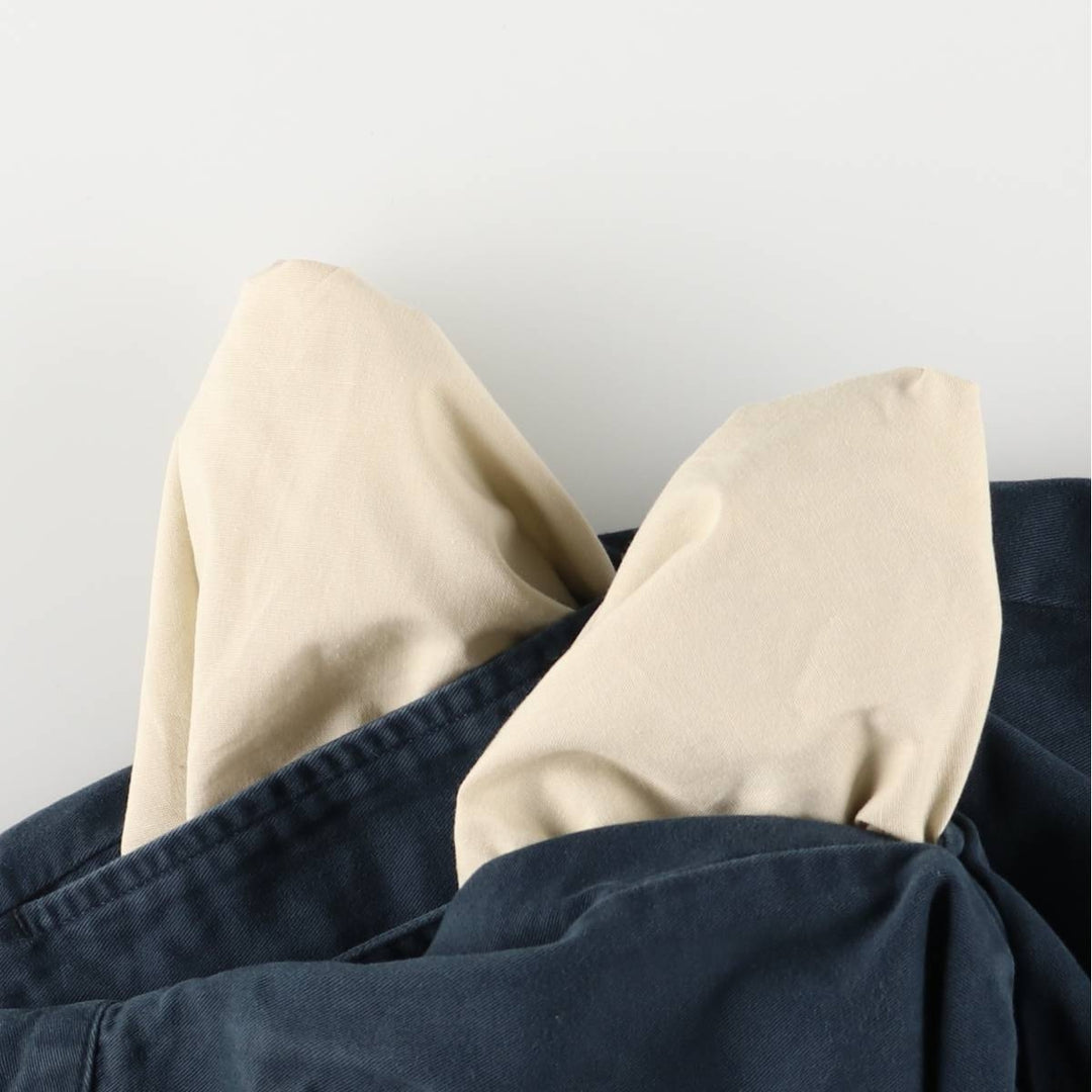 Ralph Lauren Polo Ralph Lauren Two-pleat Chino Pants Men's W30 cotton navy blue type Vintage Second Hand