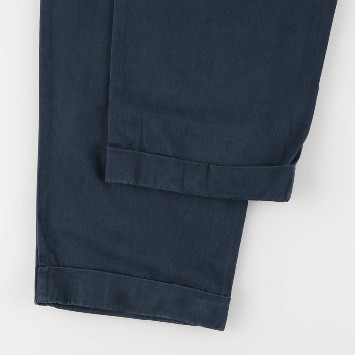 Ralph Lauren Polo Ralph Lauren Two-pleat Chino Pants Men's W30 cotton navy blue type Vintage Second Hand