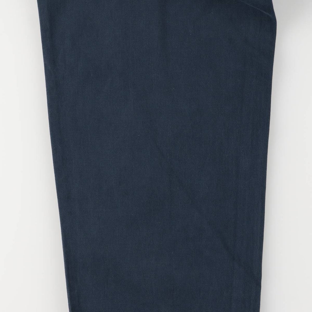 Ralph Lauren Polo Ralph Lauren Two-pleat Chino Pants Men's W30 cotton navy blue type Vintage Second Hand