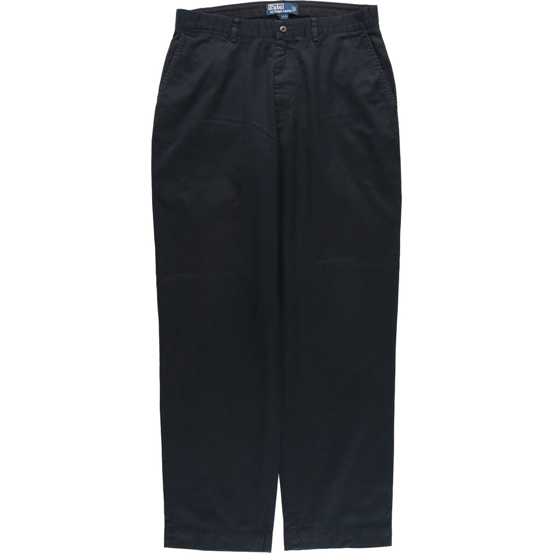 Ralph Lauren POLO by Ralph Lauren Chino Pants Men's W32 equivalent cotton black type Vintage Second Hand