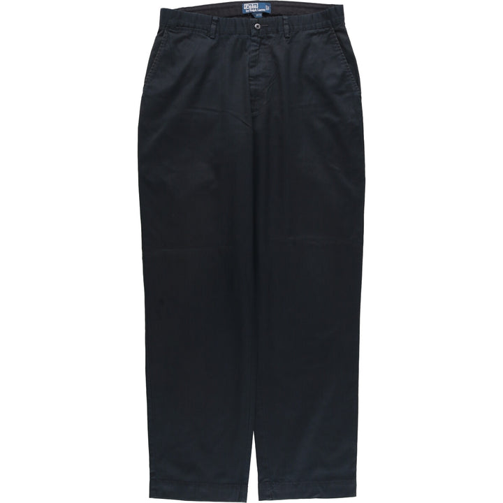 Ralph Lauren POLO by Ralph Lauren Chino Pants Men's W32 equivalent cotton black type Vintage Second Hand
