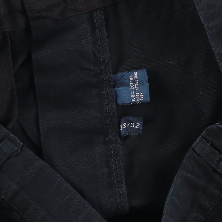 Ralph Lauren POLO by Ralph Lauren Chino Pants Men's W32 equivalent cotton black type Vintage Second Hand