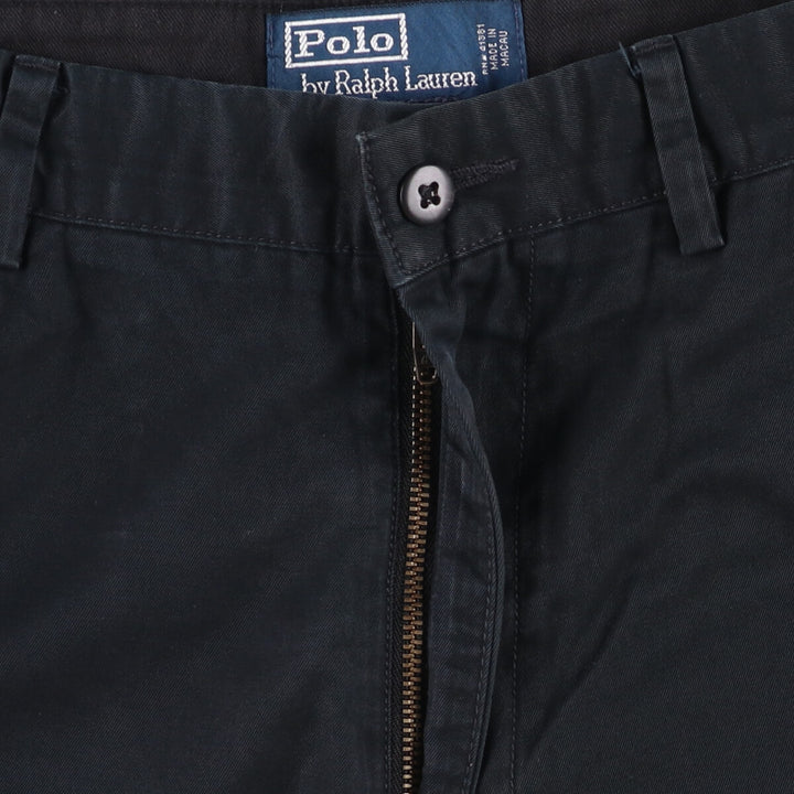 Ralph Lauren POLO by Ralph Lauren Chino Pants Men's W32 equivalent cotton black type Vintage Second Hand