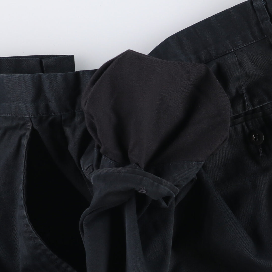 Ralph Lauren POLO by Ralph Lauren Chino Pants Men's W32 equivalent cotton black type Vintage Second Hand