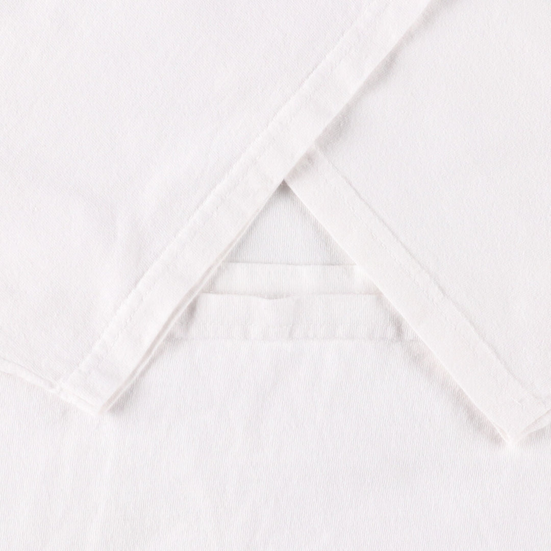 Nike logo T-shirt, men's size L cotton white type Vintage Second Hand