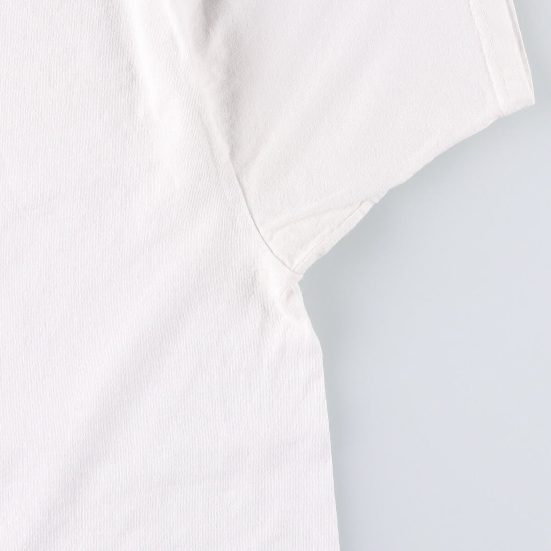 Nike logo T-shirt, men's size L cotton white type Vintage Second Hand