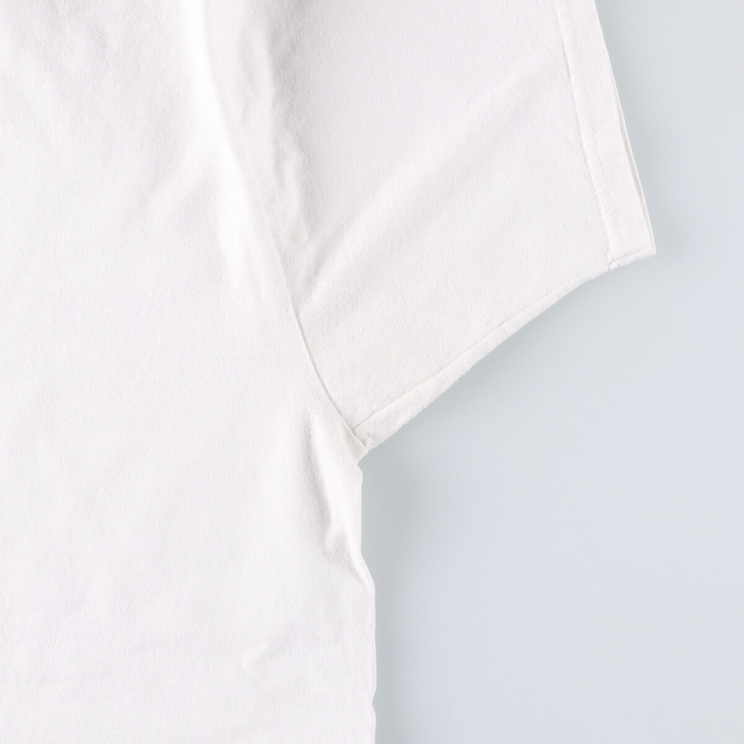 Nike logo T-shirt, men's size L cotton white type Vintage Second Hand
