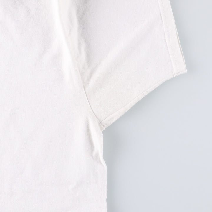 Nike logo T-shirt, men's size L cotton white type Vintage Second Hand