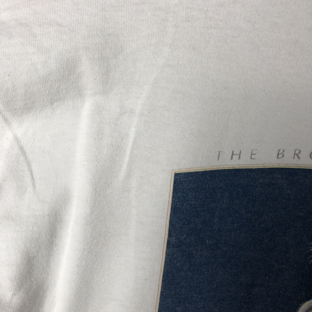 90'S MURINA Long Sleeve T-Shirt, Made in USA, Men's M Size, Vintage cotton white type Vintage Second Hand