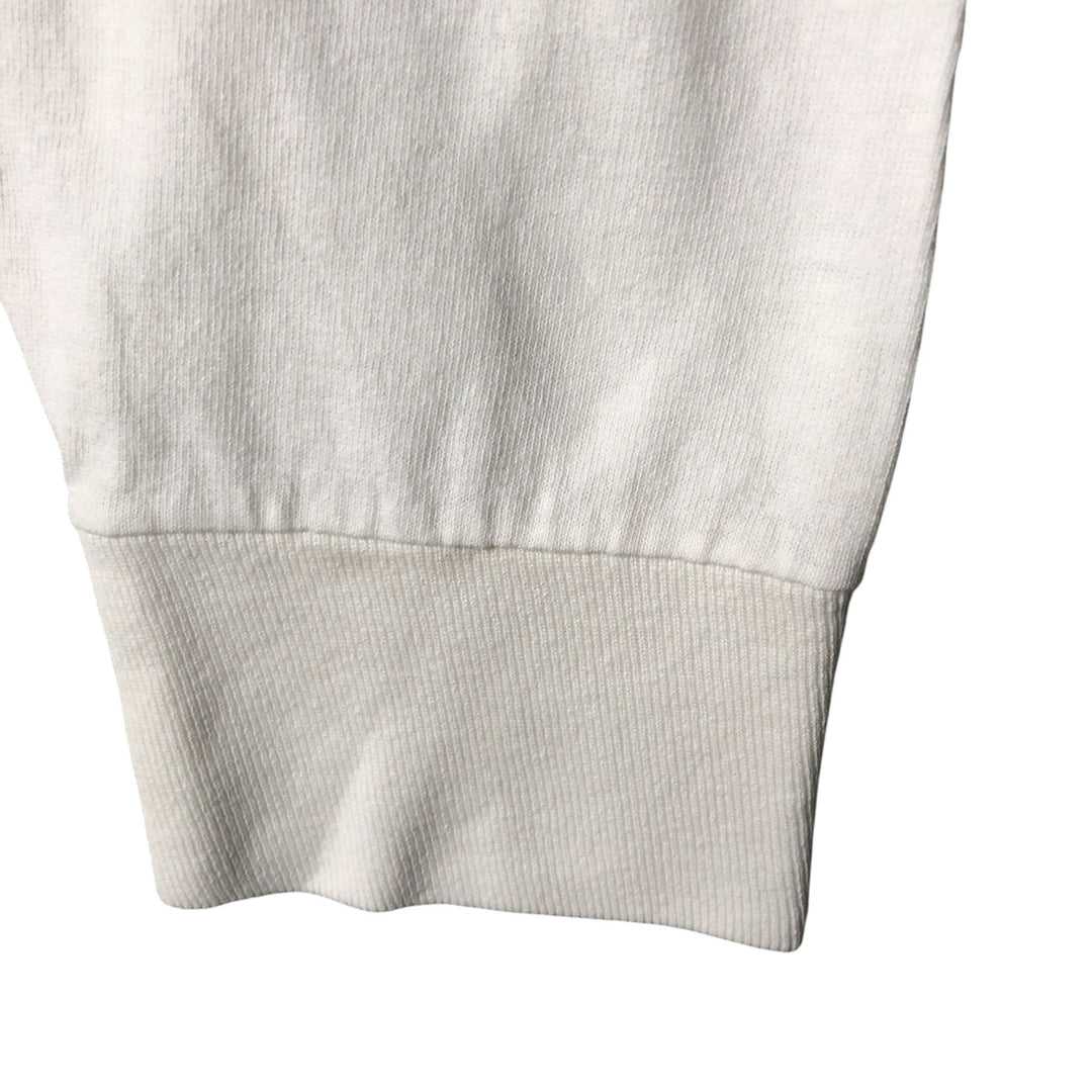 90'S MURINA Long Sleeve T-Shirt, Made in USA, Men's M Size, Vintage cotton white type Vintage Second Hand