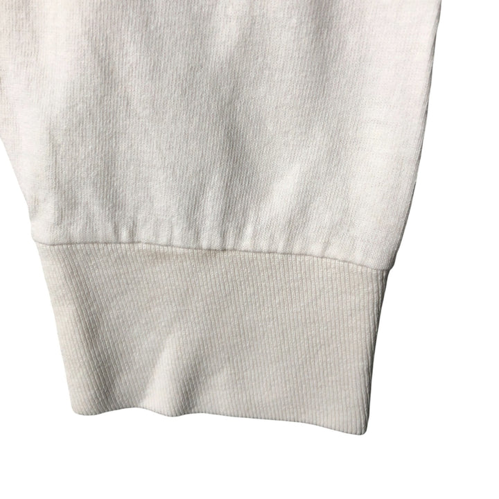 90'S MURINA Long Sleeve T-Shirt, Made in USA, Men's M Size, Vintage cotton white type Vintage Second Hand