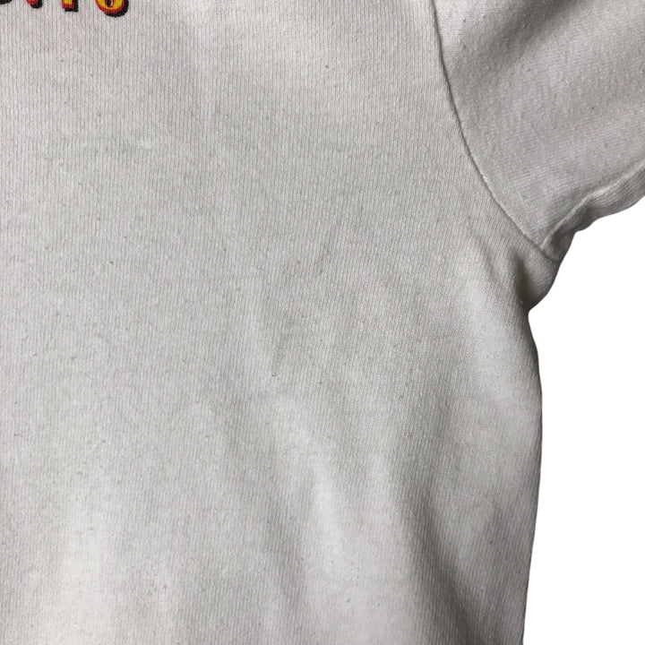 90'S MURINA Long Sleeve T-Shirt, Made in USA, Men's M Size, Vintage cotton white type Vintage Second Hand