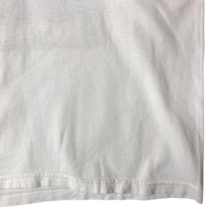 90'S MURINA Long Sleeve T-Shirt, Made in USA, Men's M Size, Vintage cotton white type Vintage Second Hand