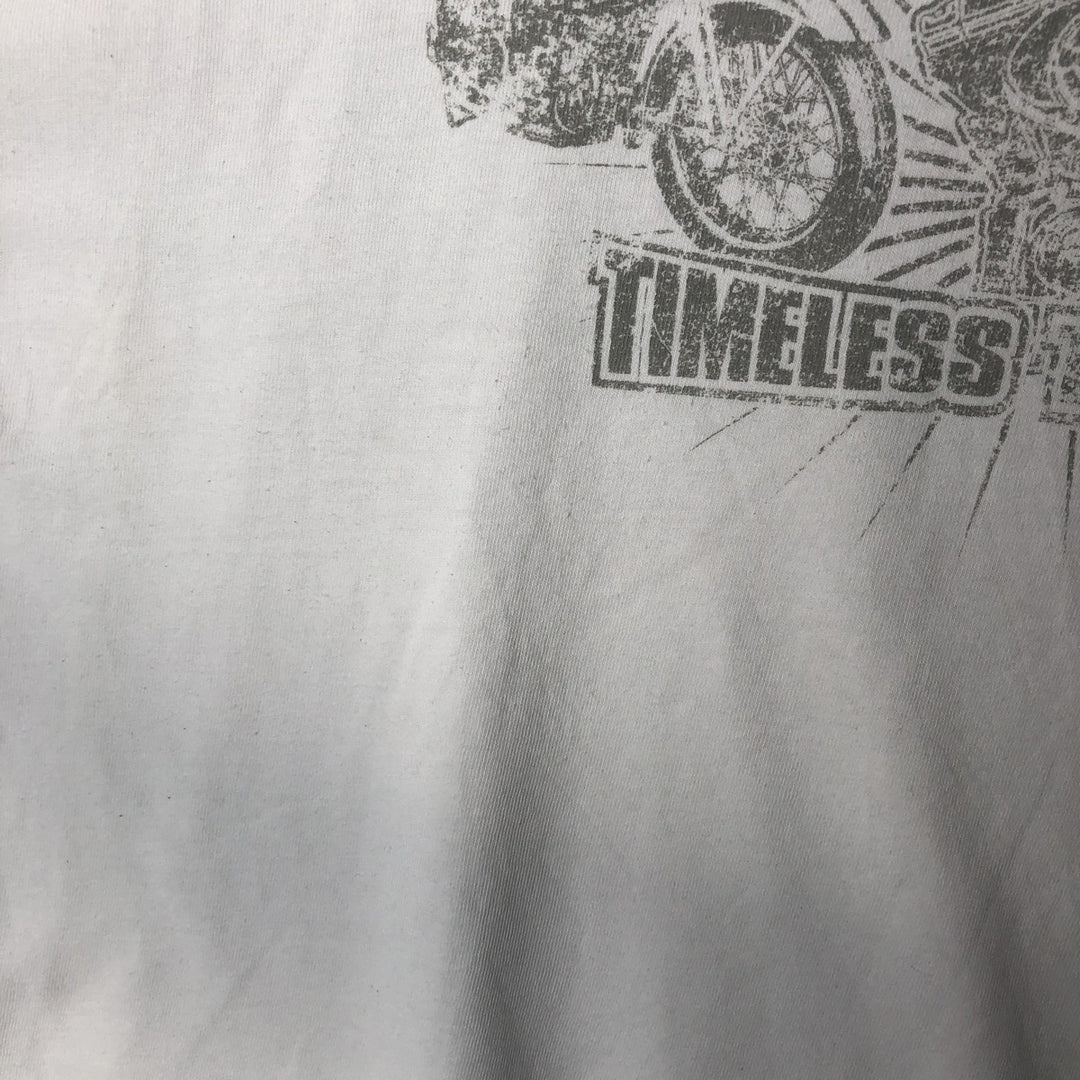 00'S Harley-Davidson Long Sleeve T-Shirt, Men's XL Size cotton white type Vintage Second Hand